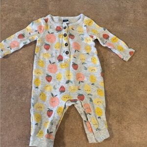 Old Navy - Gray and Yellow Footies One Piece